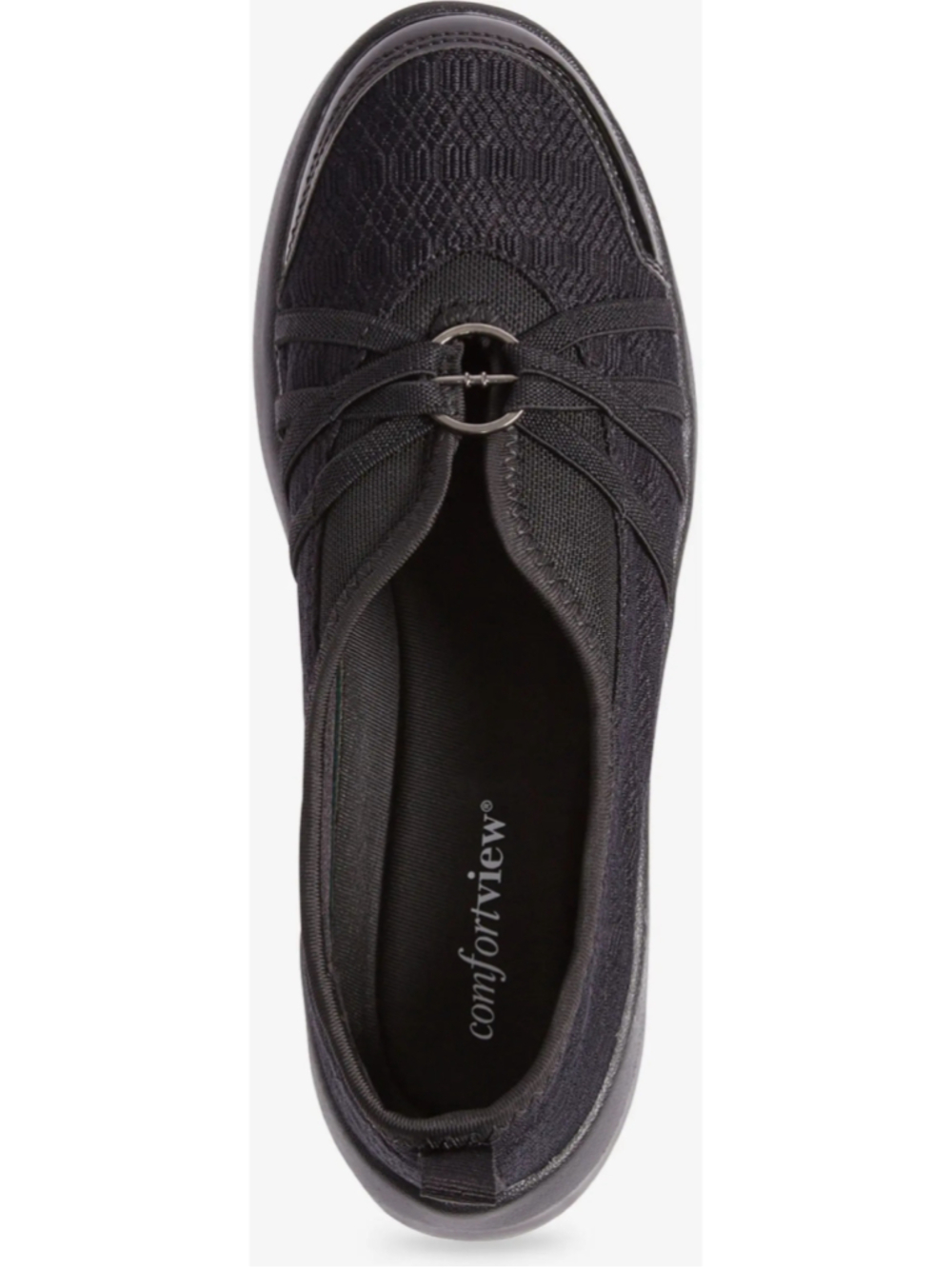 Women's Comfortview Black Sport Greer Slip On Sneaker Size 10.5W NWOT
